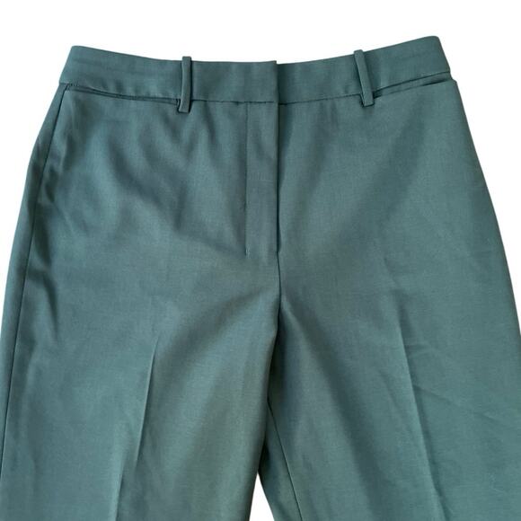 M.M. Lafleur The Smith Washable Wool Twill Pants in Blue Jade Size 6 Work Office - Picture 3 of 9
